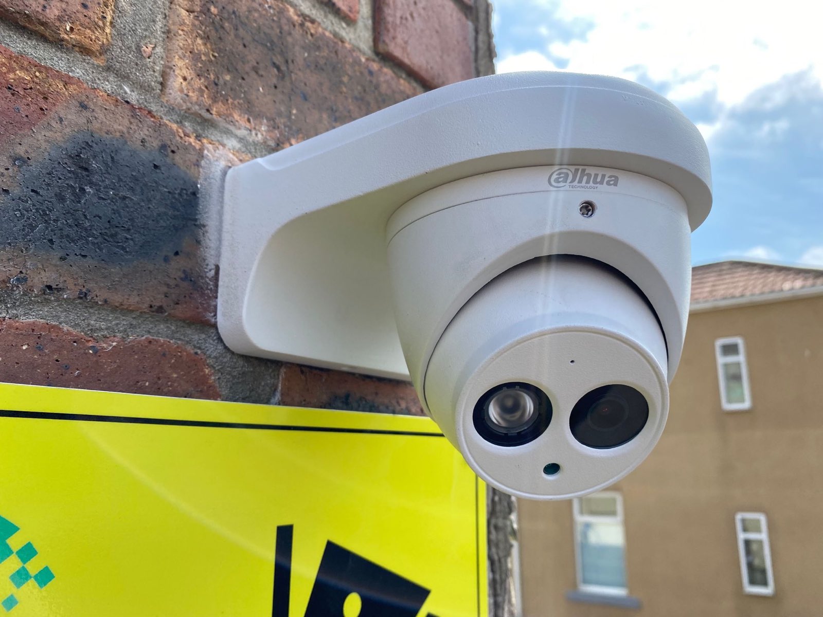 External turret CCTV camera installed by SecureTech Systems